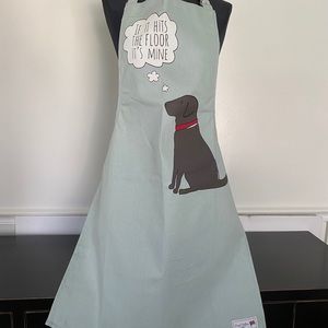 Organic Cotton Apron w/Brown Lab